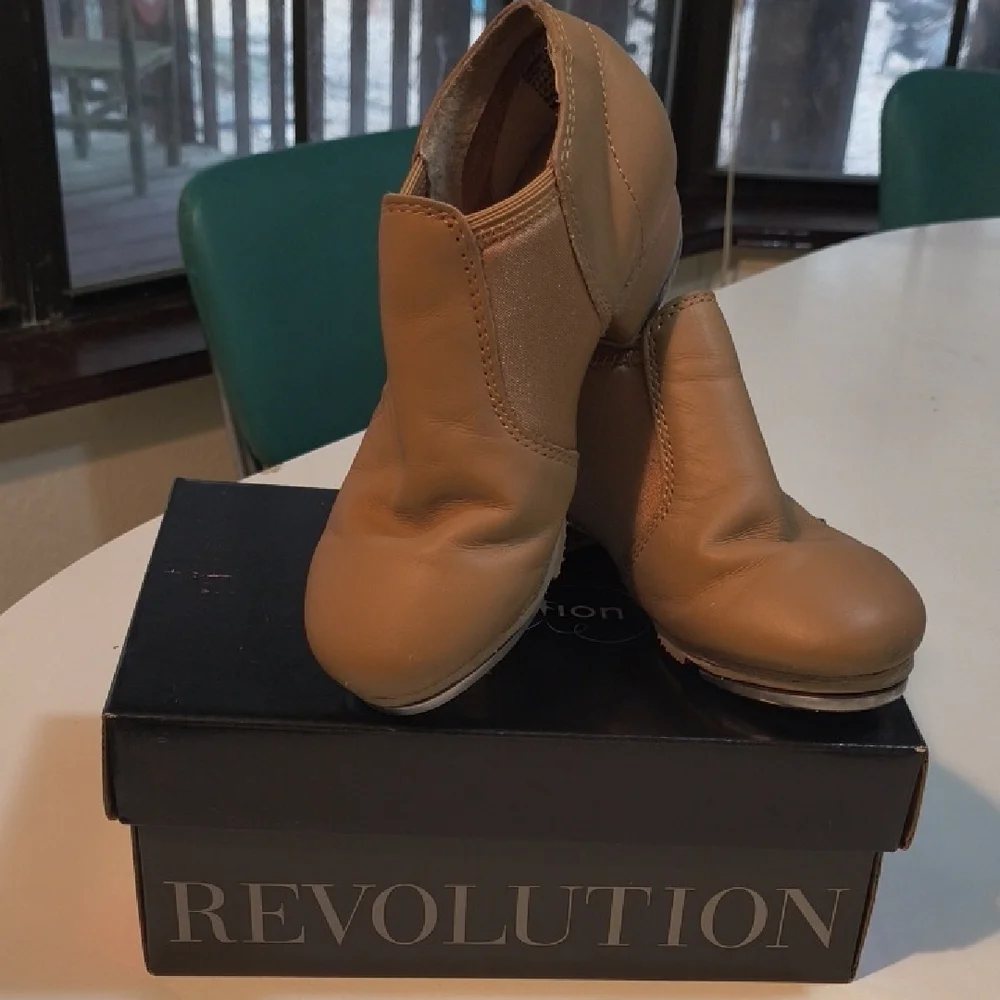 Revolution Tan Ankle Booties for Women